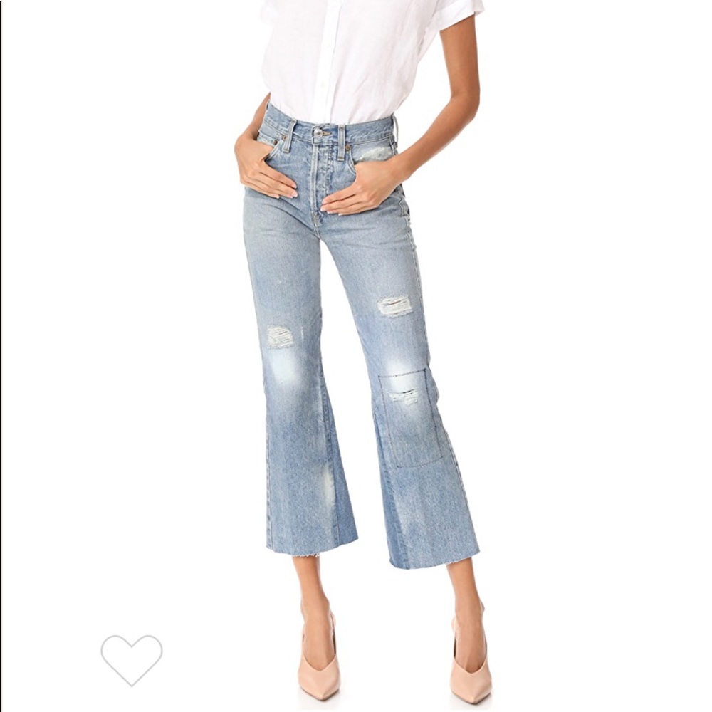 Re\Done originals high rise crop Denim